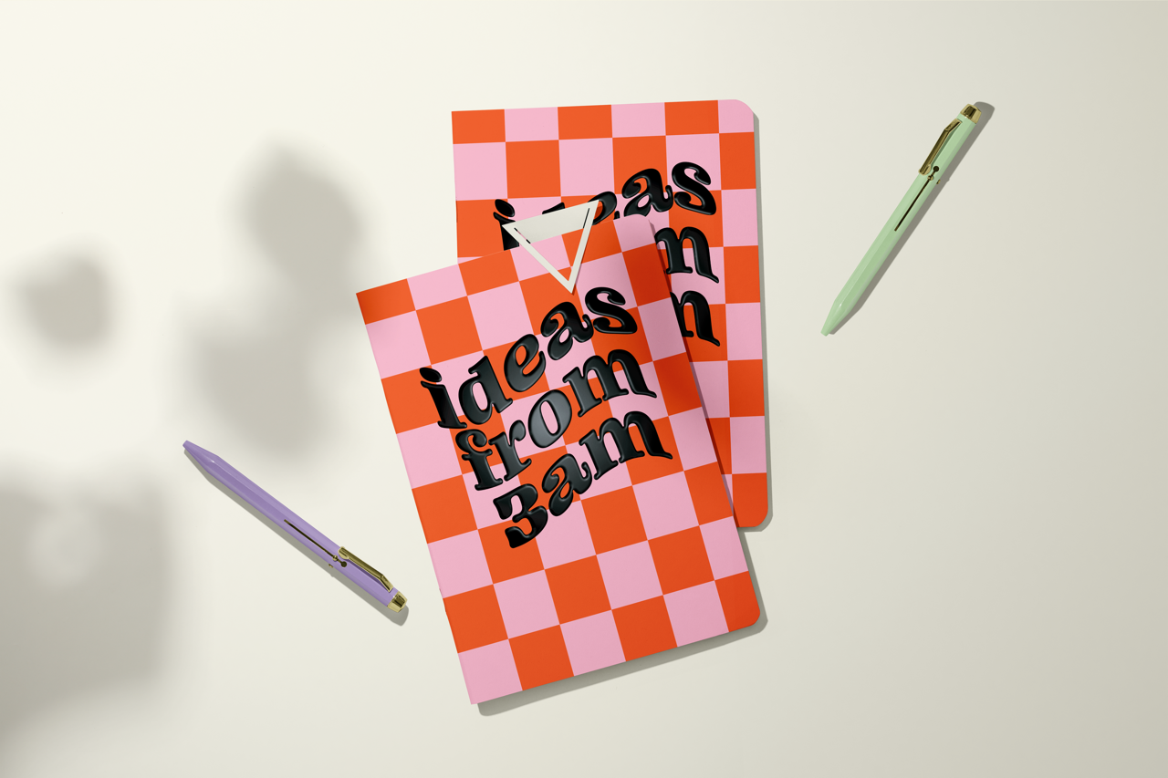 Ideas from 3AM Pocket Journal with sassy cover design, 3.5x5 inches, 40 blank pages, perfect mini notebook for gifts and creative writing